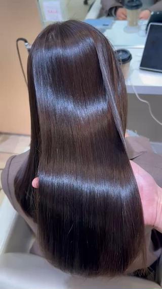 ロング カラー Euphoria新宿店所属・縮毛矯正/透明感 カラー/SHOKIのヘアスタイル