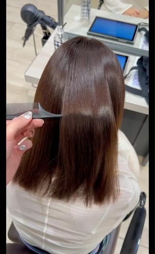 酸熱縮毛矯正艶トリートメント 