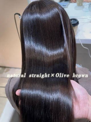 ロング カラー パーマ Euphoria新宿店所属・新宿/透明感カラー 縮毛矯正/SHOKIのヘアスタイル