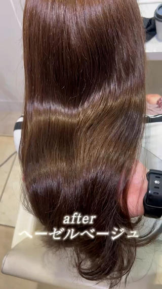 ロング カラー Euphoria新宿店所属・新宿ローレイヤー/透 明感カラーSHOKIのヘアスタイル
