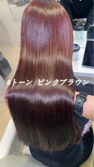 【8トーンピンクブラウン】

動画のピンクブラウンはピンクを強く出さないためにブラウンとラベンダーも入れてまろやかな色に選定してます、基本ピンク、赤は入りやすい色なのであまり強く出したくない方にはブラウンなどで抑える事できるので是非ご相談ください！ 