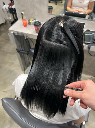 【ナチュラルストレート×アイスブラック】 