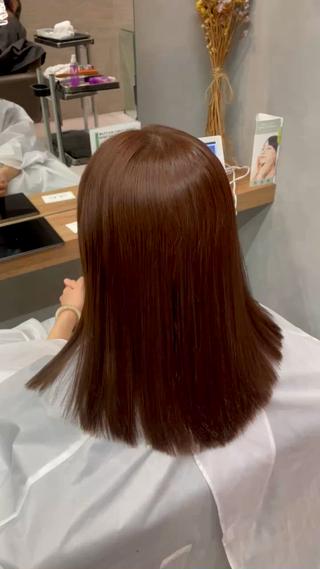 セミロング メンズ縮毛矯正 ブリーチカラー/まやのヘアスタイル