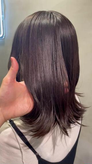 セミロング メンズ縮毛矯正 ブリーチカラー/まやのヘアスタイル