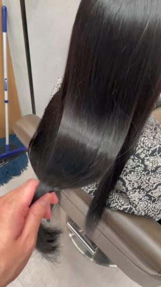 ロング メンズ縮毛矯正 ブリーチカラー/まやのヘアスタイル