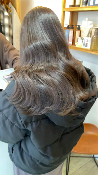 ロング カラー 大人可愛い透明感🌟 小顔・韓国髪🌟野中のヘアスタイル