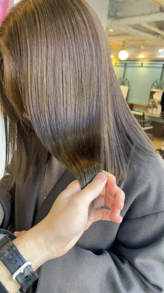 ロング カラー 大人可愛い透明感🌟 小顔・韓国髪🌟野中のヘアスタイル