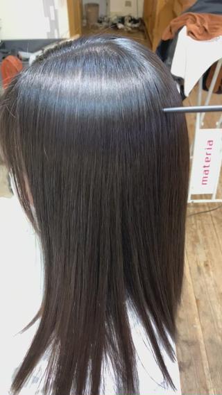 縮毛矯正です！
硬くで強い癖の方もとぅるんとぅるんになります！ 
