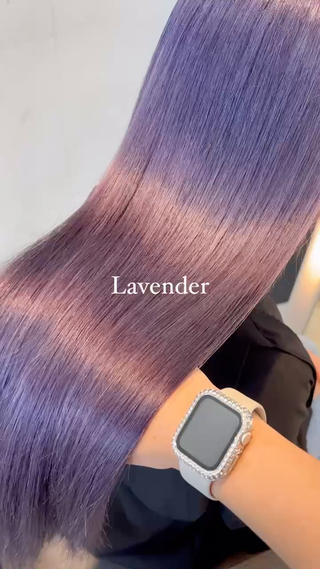 色落ちまで可愛いラベンダーカラー

ブリーチ2回必須カラーになります*゜ 