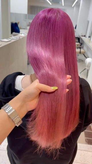 ロング カラー ムラ修正/ ハイトーン💖Riaのヘアスタイル