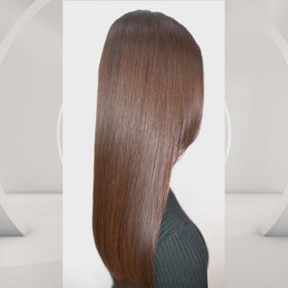 髪質改善トリートメント　
ケラチンたんぱくの熟成トリートメントの導入とアイロンで疑似キューティクルを作ります。 