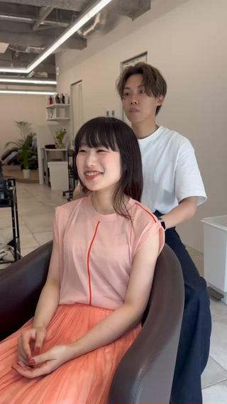 ミディアム ブリーチなし/レイヤ ー特化🌈Tommyのヘアスタイル