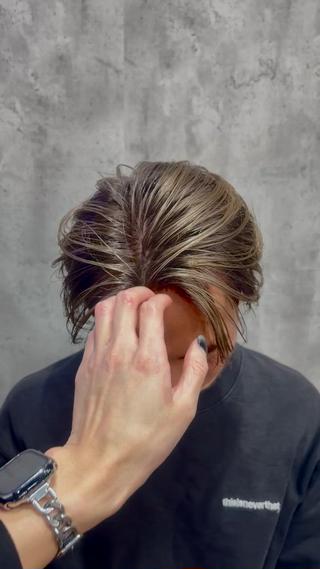 ミディアム カラー メンズ 🦄カイ/メンズ 韓国ヘア/パーマ🦄のヘアスタイル