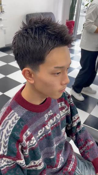 清潔感のあるスパイキーショートです！ 