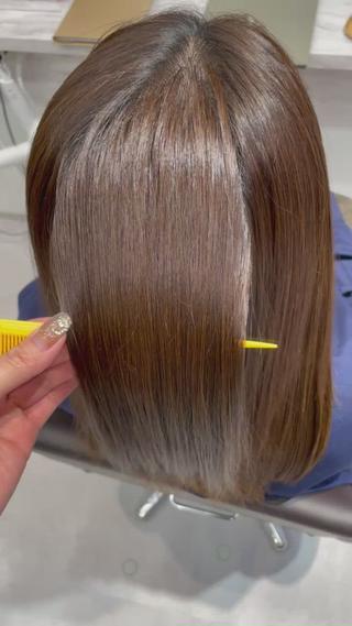 ツヤツヤ水素！

#水素トリートメント#日本橋#髪質改善 