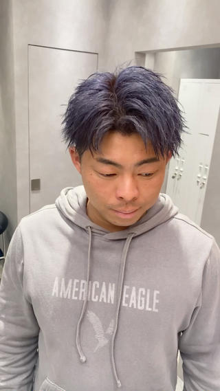 色落ちが綺麗すぎるブルーパープル 