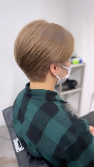 メンズカット/マッシュハイトーンカラー/メンズショート/西梅田/梅田/大阪 