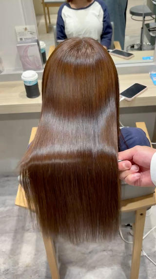 シャキーンとしない柔らかい質感の縮毛矯正𓂃𓈒𓂂 