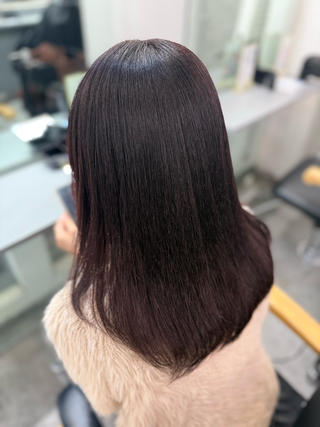 手触りの良い艶髪作れます 