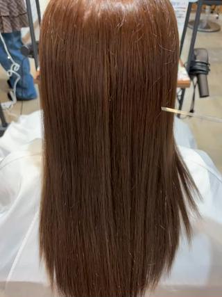 ロング カラー 暖色カラー🍓/ 縮毛矯正/フミナのヘアスタイル