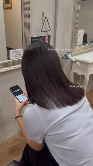 セミロング カラー 🌞SoL🌞竹原 沙希のヘアスタイル