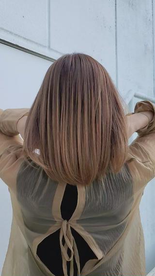 アルカリ酸熱トリートメントのスローモーション動画