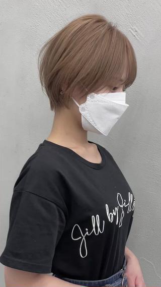 ハンサムショートとミルクティーベージュ
 