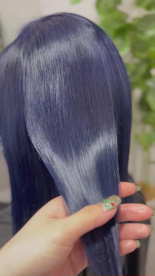 ミディアム カラー ハイトーン&髪質改善 ＆韓国エクステ🤎のヘアスタイル