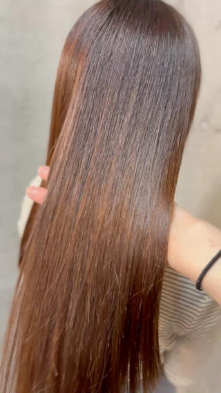 ロング 石井希武/学芸大学/ パーマ/縮毛矯正のヘアスタイル