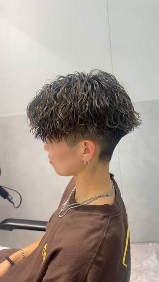 パーマ メンズ 渋谷/メンズパーマ 大岡拓海のヘアスタイル