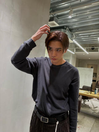 海外風メンズヘア得意です！
ワンブリーチでできる海外風ナチュラルブラウン！！
 