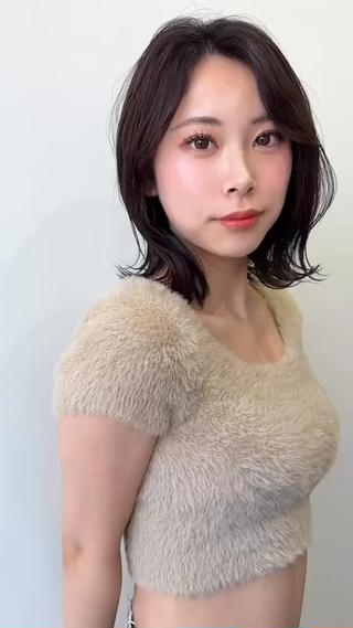 ミディアム 人気サロン ボブヘアのヘアスタイル