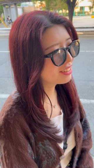 セミロング 👑毛流れ、艶髪◉ 縮毛矯正錦糸町ヒガシのヘアスタイル