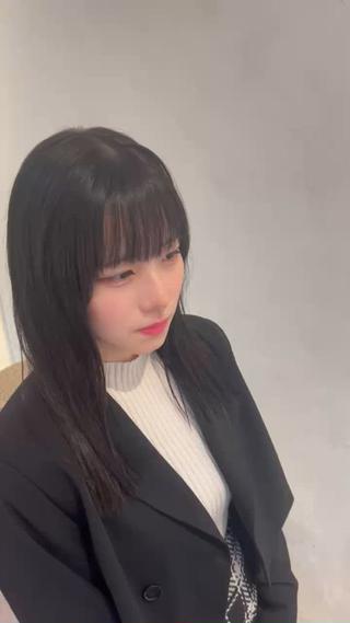 巻き髪でもストレートでも扱いやすい量感に！
 