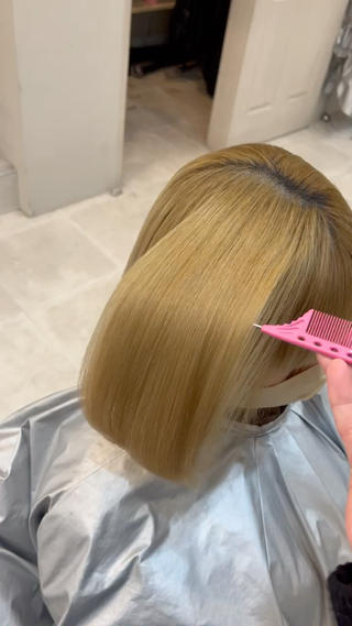 ブリーチ×4回の髪にも縮毛矯正かけれます！
他店で断られた超ダメージ毛、複雑履歴毛多数実績あります 