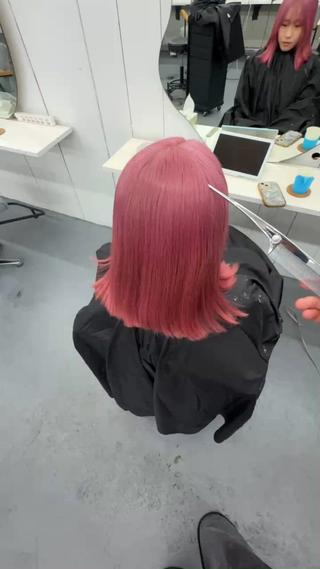 セミロング カラー 【柏】ハイトーン× 美髪矯正💫だいちのヘアスタイル