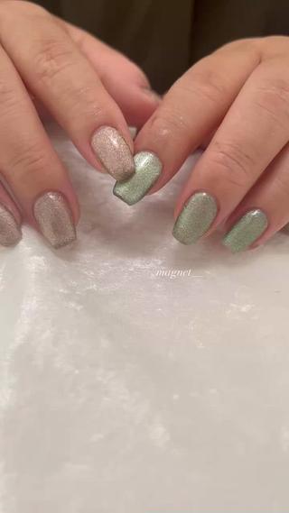 ‪‪𓂃magnet nail 