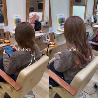 ロング SOU/エクステ /ダブルカラーのヘアスタイル