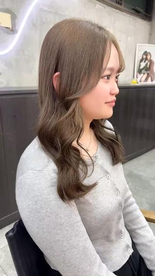 ロング カラー 韓国ヘア /男女❄️ 細江 美紅のヘアスタイル