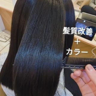 カラー＋髪質改善トリートメント 