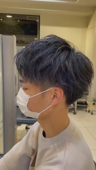 メンズ 髪質改善×白髪ぼかし 美容師✂️武澤龍賀のヘアスタイル