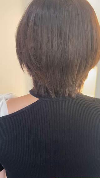 レイヤーショート熱くて、毛量も多くて切りたいと思っている方におすすめ 