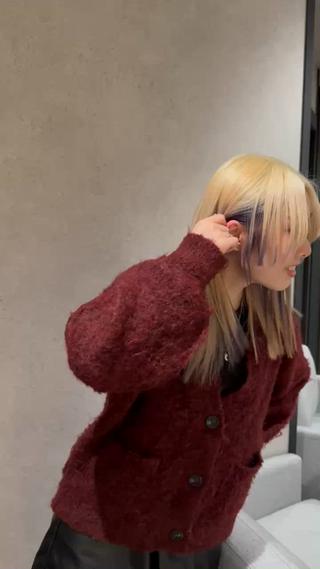 #ブロンド #パープルカラー #インナーカラー#ブリーチカラー 