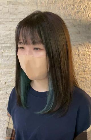 セミロング カラー Agu hair TENOE大宮氷川参道店所属・☀️透明感艶感カラー 増田魁土☀️のヘアスタイル