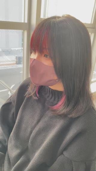 セミロング カラー Agu hair TENOE大宮氷川参道店所属・☀️透明感艶感カラー 増田魁土☀️のヘアスタイル