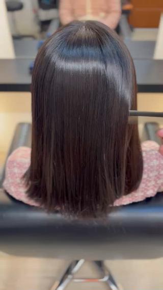 こちらは美髪矯正のafterです！乾かしただけの仕上がりです！ 