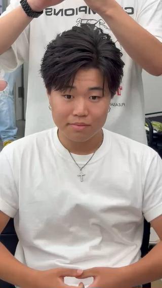 #メンズ#メンズカット#フェザーパーマ
#フェザーショート#短髪#夏#大宮
#メンズサロン 