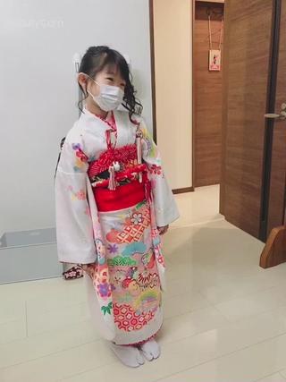 七五三着物レンタル、着付け込み(ヘアセット無料)18000円