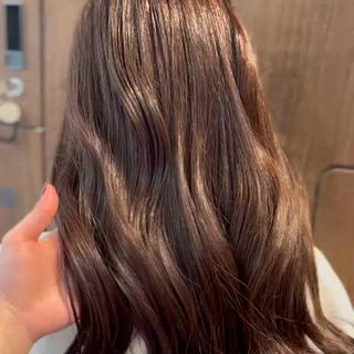 ロング カラー VIEW Tokyo所属・🎀ミディアムボブ/ 縮毛矯正/ひかりのヘアスタイル