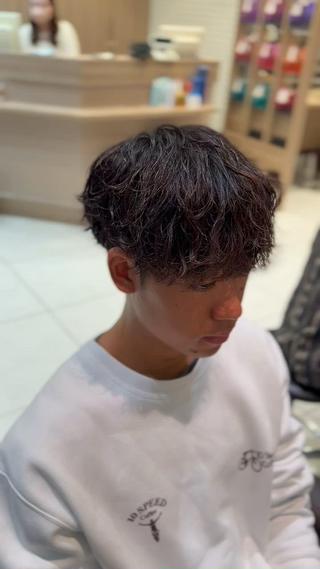 波巻きスパイラルパーマ 